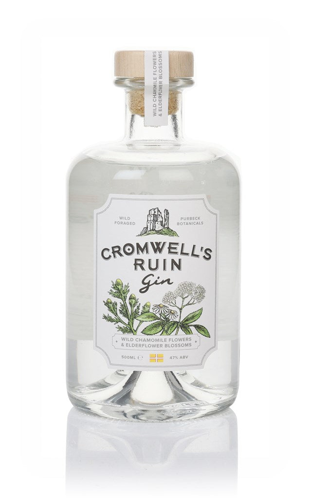 Cromwell's Ruin Wild Chamomile Flowers & Elderflower Blossoms Gin 500ml bottle