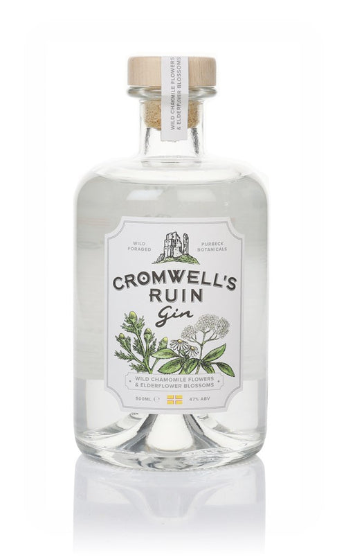 Cromwell's Ruin Wild Chamomile Flowers & Elderflower Blossoms Gin 500ml bottle