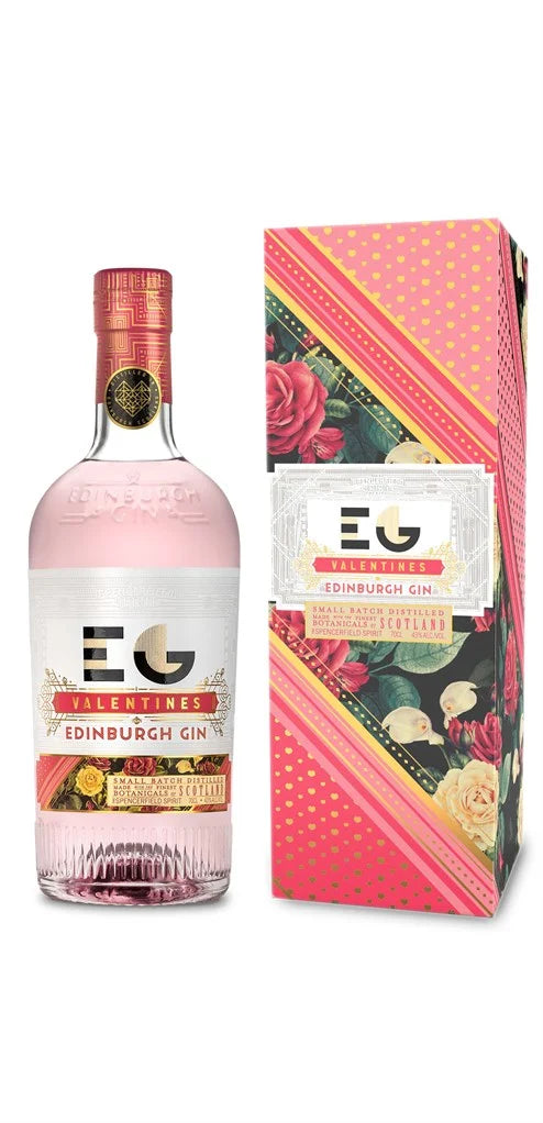 Edinburgh Valentines Gin 70cl with gift box