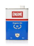 Engine Organic Gin 01 70cl in retro motor oil tin