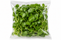Fresh watercress in a bag