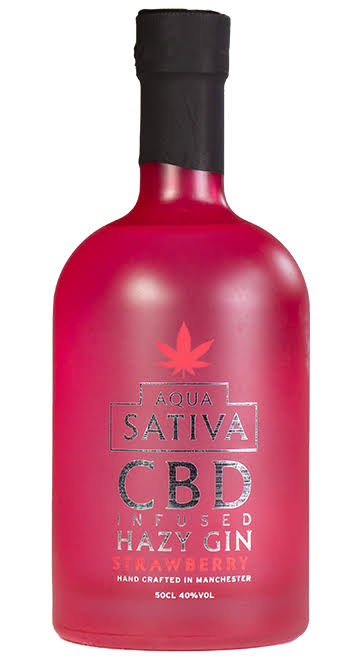 Aqua Sativa CBD Infused Hazy Gin bottle