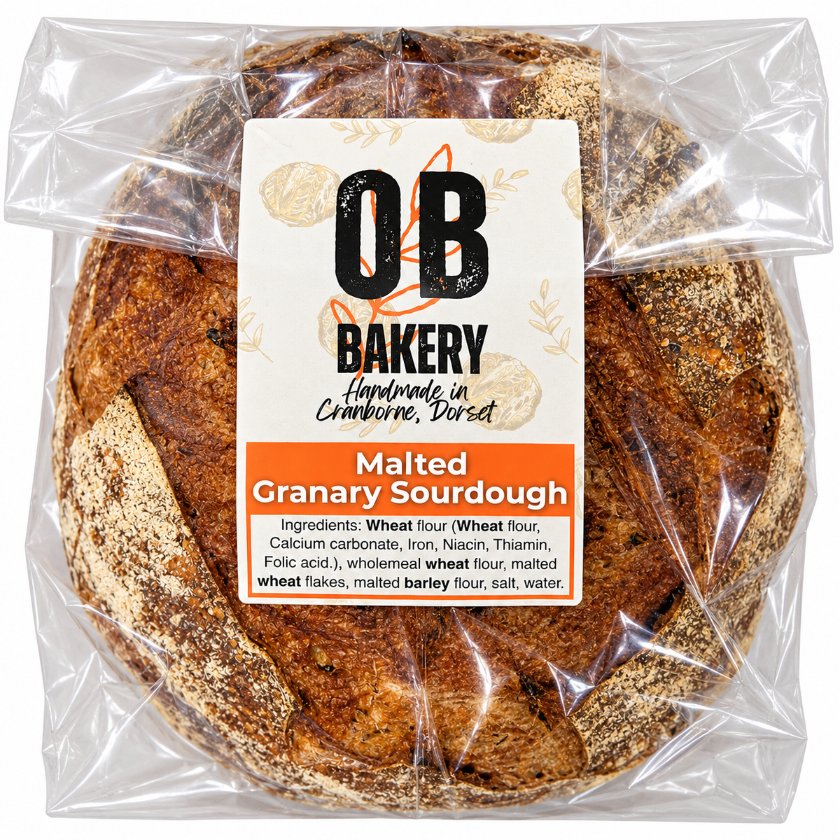 OB Bakery Malted Granary Sourdough