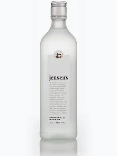 Jensen's Gin frosted bottle