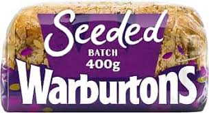 Warburtons Seeded Batch 400g loaf packaging