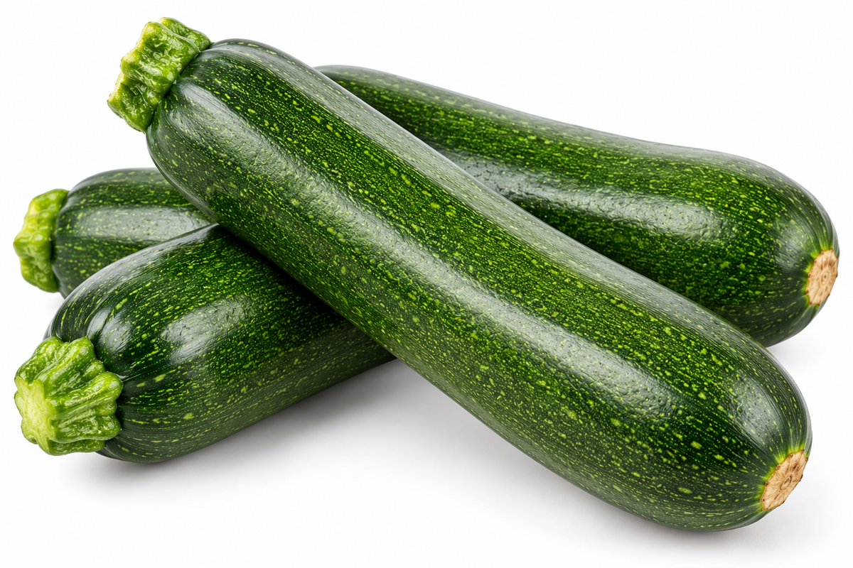 Fresh courgettes