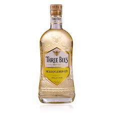 Three Bees Sicilian Lemon Gin bottle