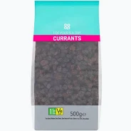 Co-op Currants 500g bag