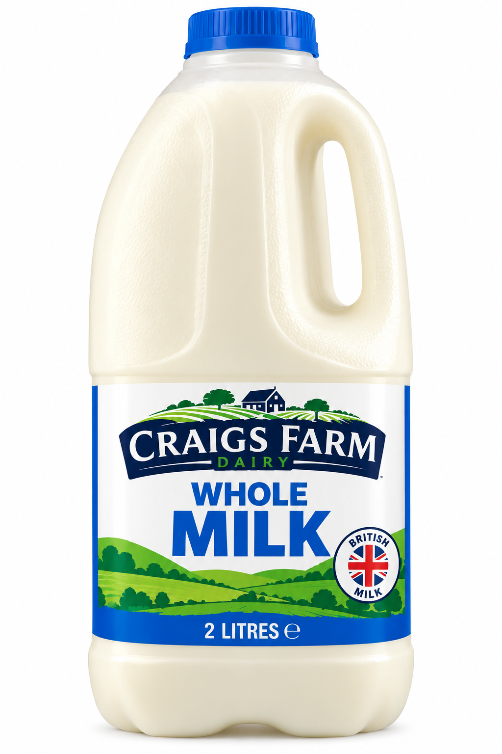 Craigs Farm Dairy Whole Milk 2 Litres
