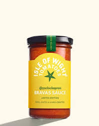 Isle of Wight Tomatoes x chicleapron Brava Sauce jar