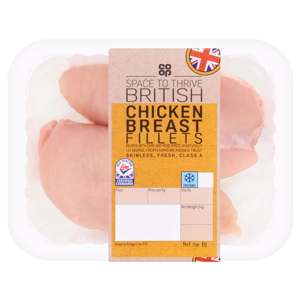 Co-op British Chicken Breast Fillets 300g pack