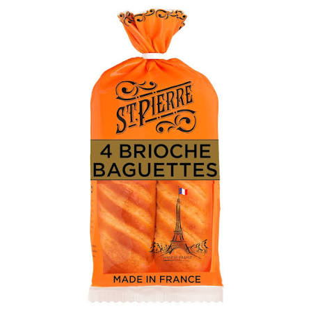 St. Pierre 4 Brioche Baguettes packaging