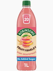 Robinsons Fruit & Barley Pink Grapefruit No Added Sugar 1L bottle