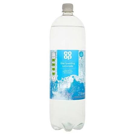 Co-op Diet Sparkling Lemonade 2L bottle
