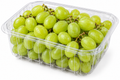 Fresh green grapes in a punnet