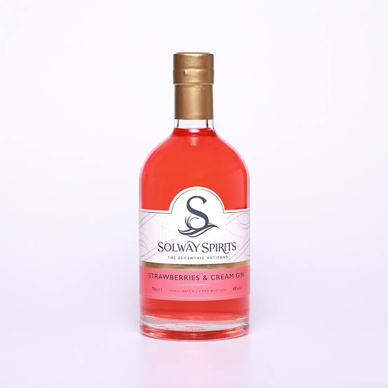 Solway Spirits Strawberries & Cream Gin bottle