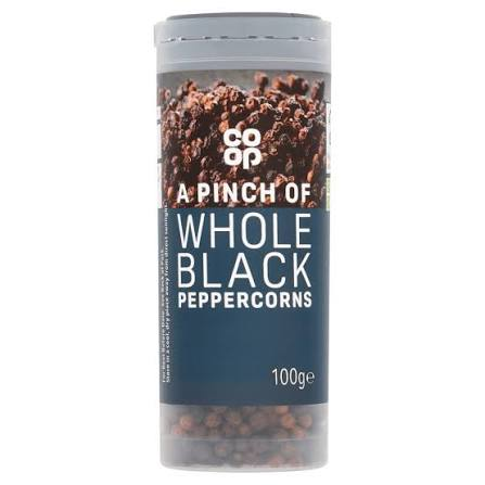 Co-op Whole Black Peppercorns 100g