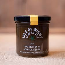 Isle of Wight Tomatoes Green Tomato & Chilli Jam jar