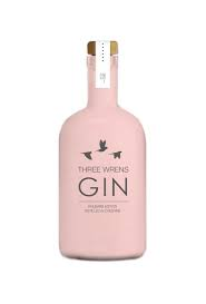 Three Wrens Gin blush pink bottle
