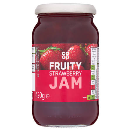 Co-op Fruity Strawberry Jam 420g jar