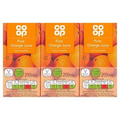 Co-op Pure Orange Juice 3x200ml cartons