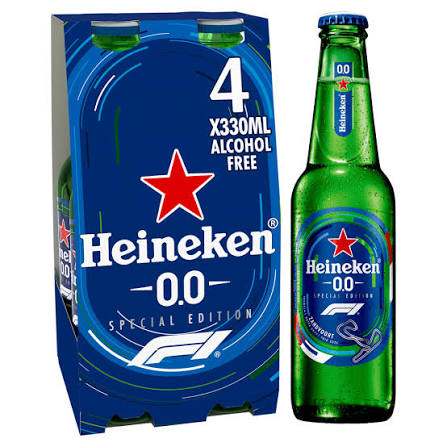 Heineken 0.0 Alcohol Free Special Edition F1 4 x 330ml