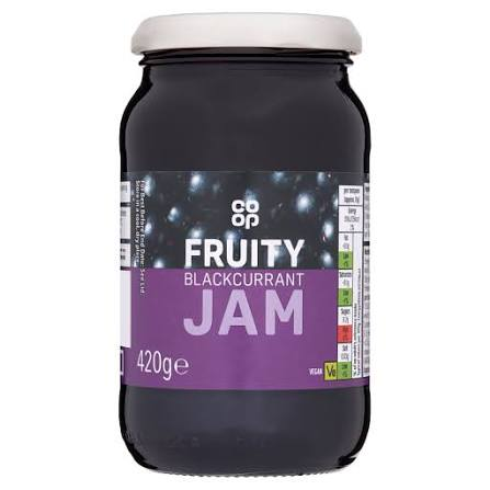 Co-op Fruity Blackcurrant Jam 420g jar