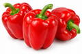 Fresh red peppers