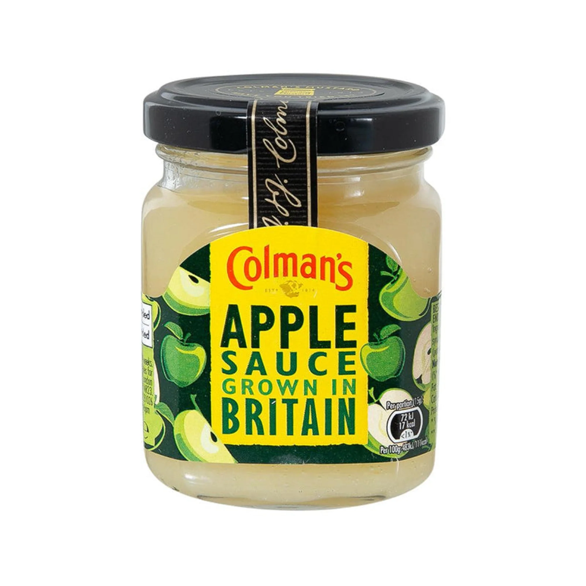 Colman's Apple Sauce jar grown in Britain