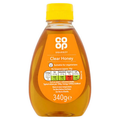 Co-op Squeezy Clear Honey 340g bottle