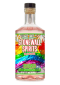 Stonewall Spirits Rhubarb Premium Gin bottle with rainbow label