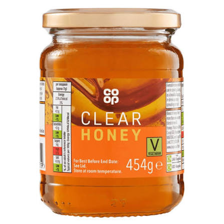 Co-op Clear Honey 454g jar