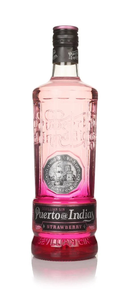 Puerto de Indias Strawberry Gin pink bottle