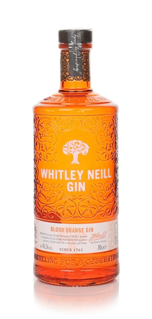 Whitley Neill Blood Orange Gin 70cl orange bottle