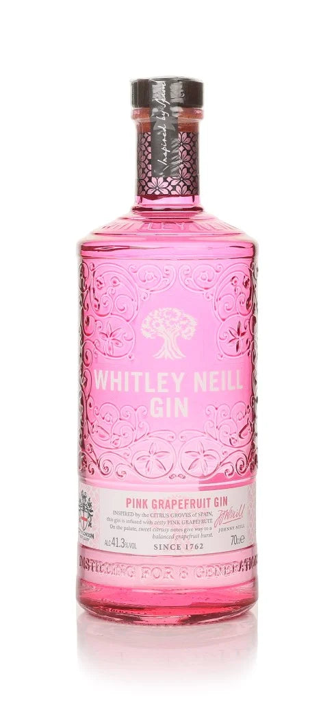 Whitley Neill Pink Grapefruit Gin 70cl pink bottle