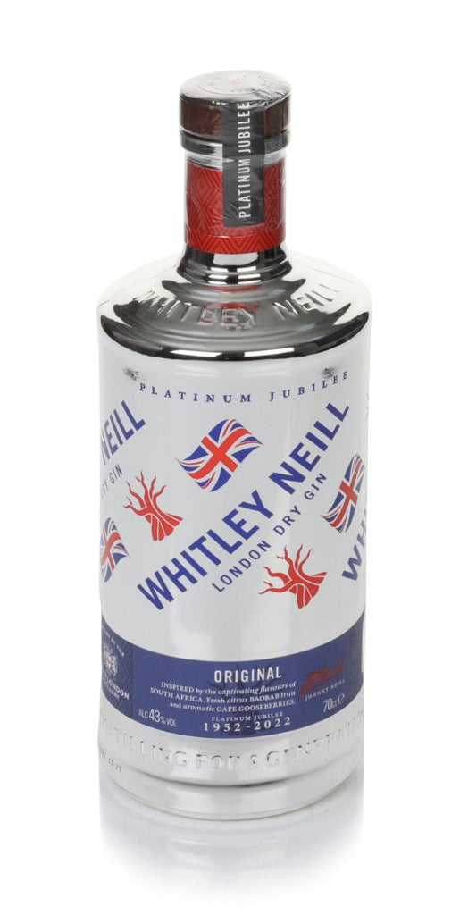 Whitley Neill Platinum Jubilee London Dry Gin 70cl patriotic bottle
